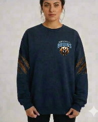 Bartlesville Bruins Navy Crewneck Sweatshirt