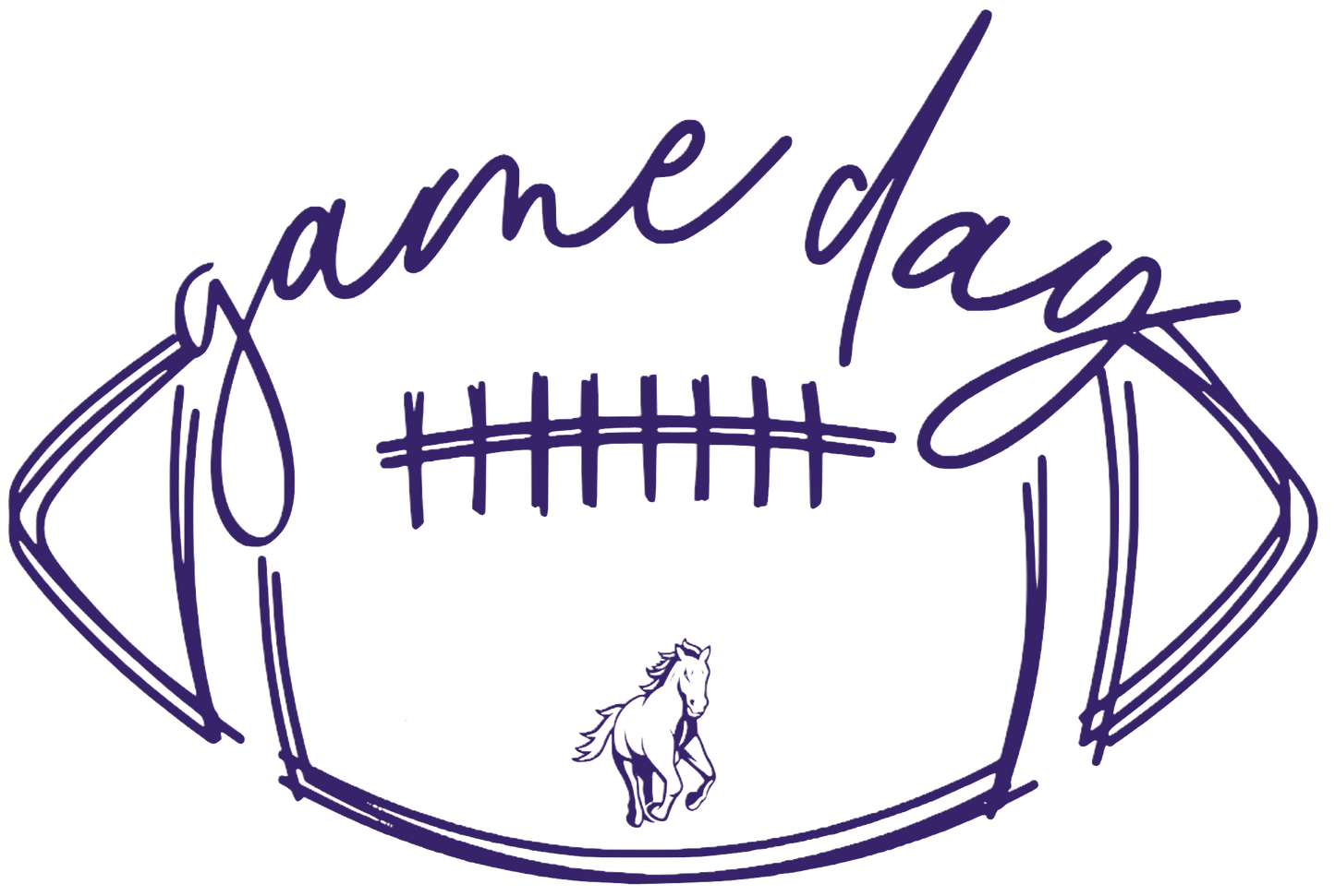 Gameday Football WCS Mustangs T-shirt