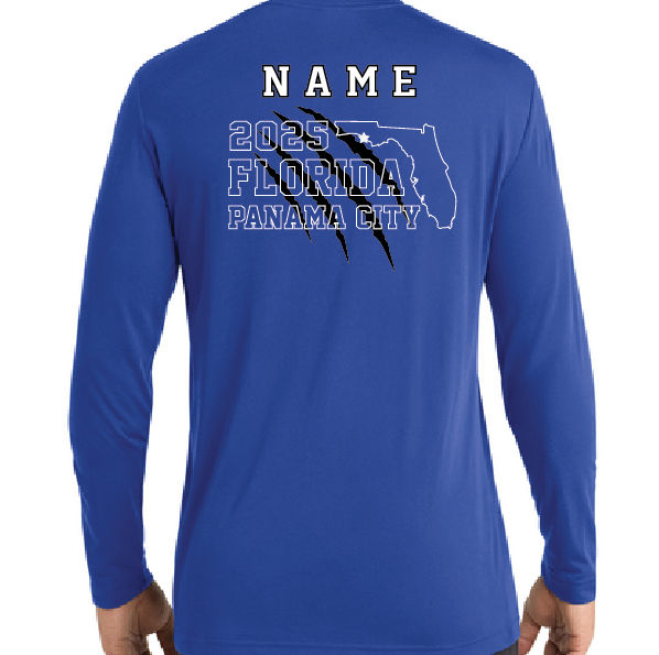 Noah Jaguars National Tournament Tee - Custom Name - Long Sleeve True Royal Blue