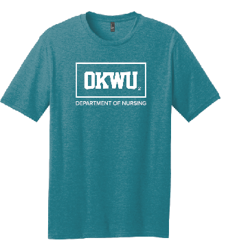 OKWU Nurse T-shirt -District® Perfect Blend® CVC Tee - Heather Teal