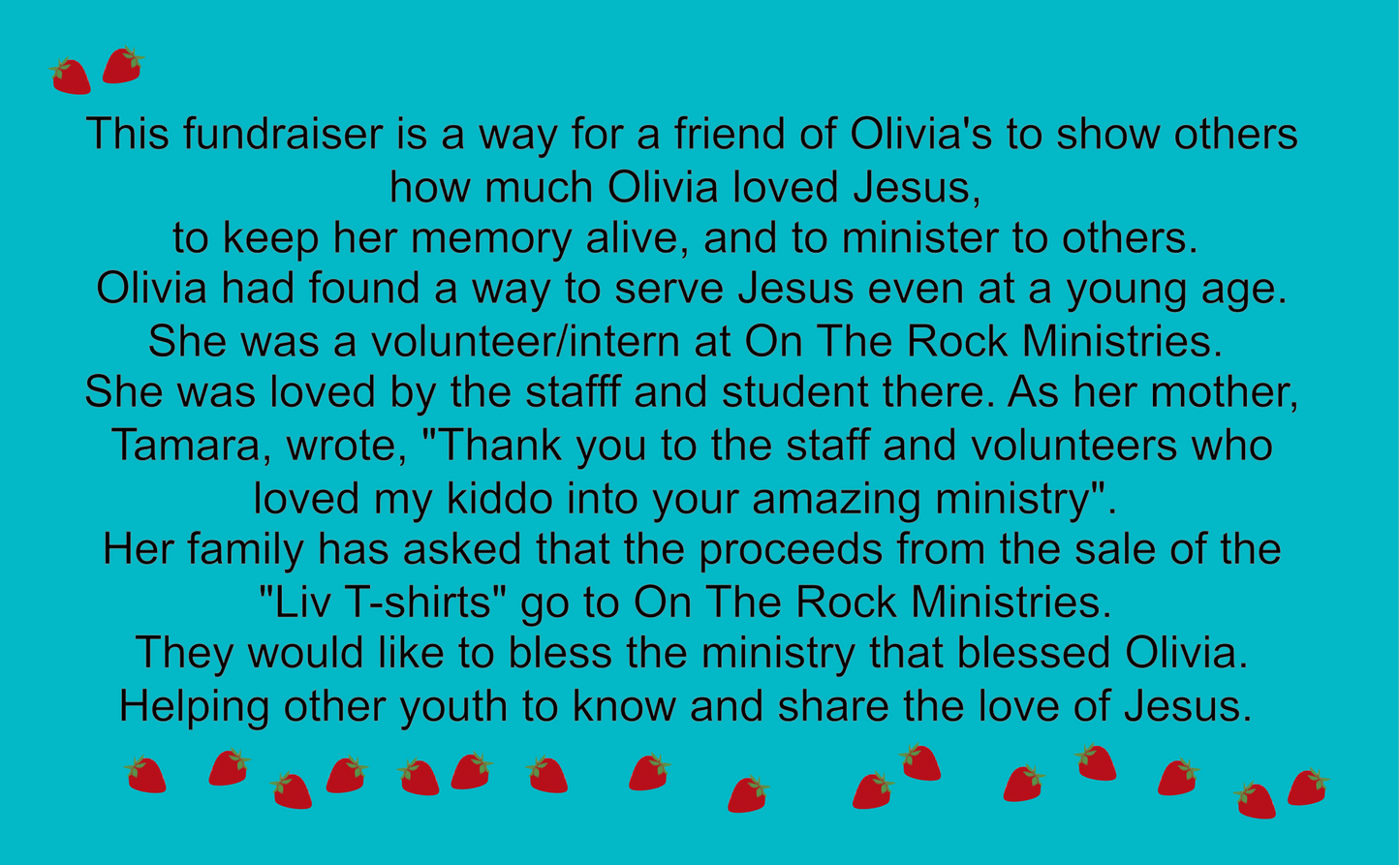 Liv for Jesus Fundraiser Shirt