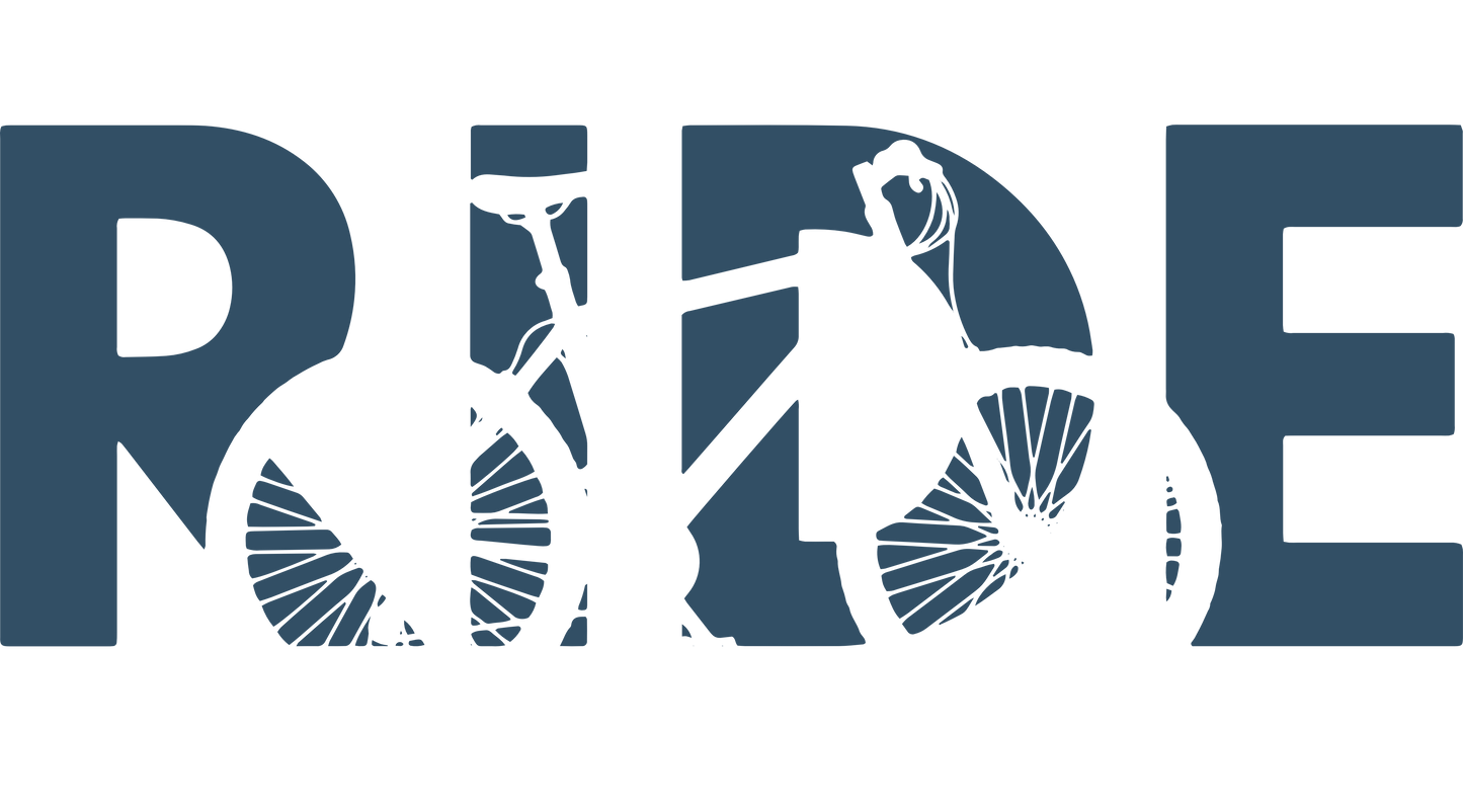 RIDE Bike Grey Comfort Colors T-shirts - Adult and Youth sizes - Olivia Richardson Fundraiser Shirt - 1717 9013