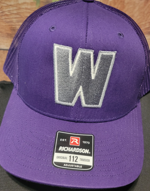 Grey W on Purple/Purple Richardson 112 hat