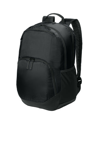 Wesleyan Logo Embroidered Sport-Tex Rec Black Backpack (BST200)