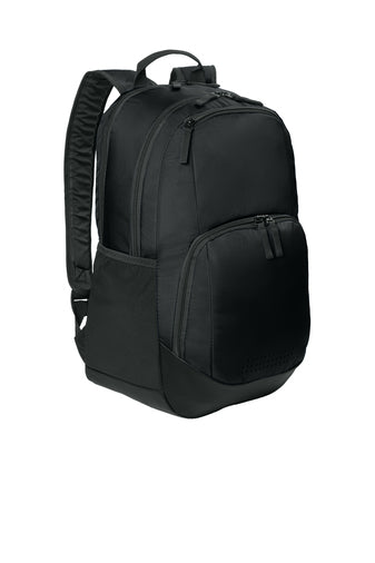 Wesleyan Logo Embroidered Sport-Tex Rec Black Backpack (BST200)