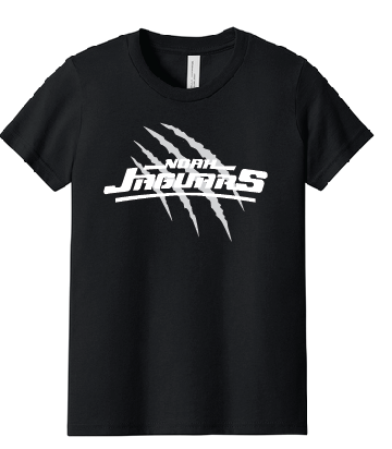Noah Jaguars Logo with Claw Bella+Canvas T-shirt - Adult, Youth, and Toddler Sizes - Grey, White, Black and Royal