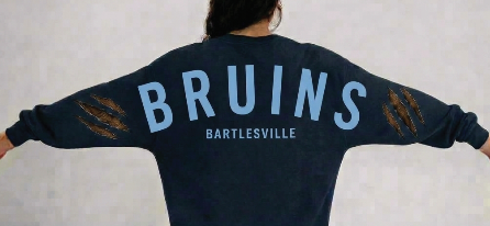 Bartlesville Bruins Navy Crewneck Sweatshirt