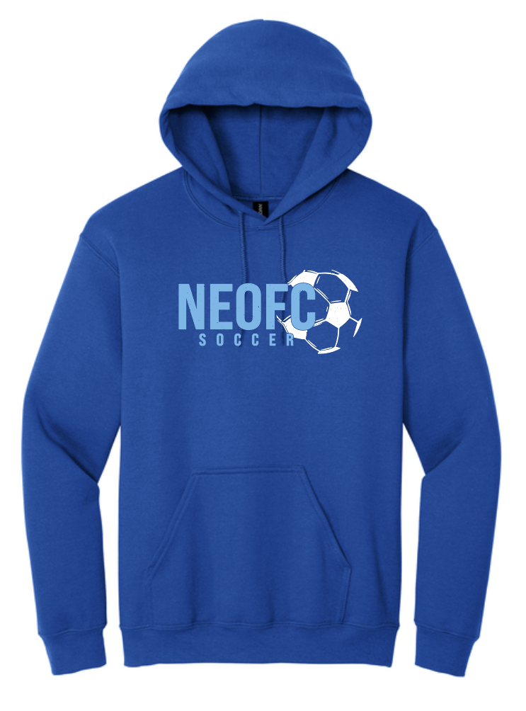 NEOFC SOCCER Royal with Hooded Sweatshirt with Custom Name and Number