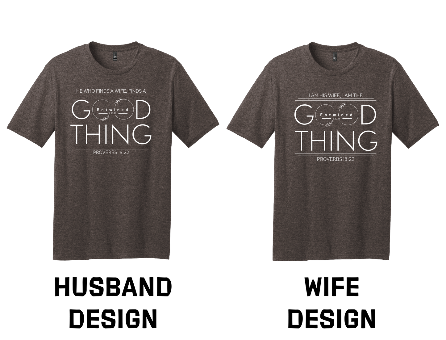 GOOD THING Husband and Wife Shirts - Entwined Marriage Conference 2026