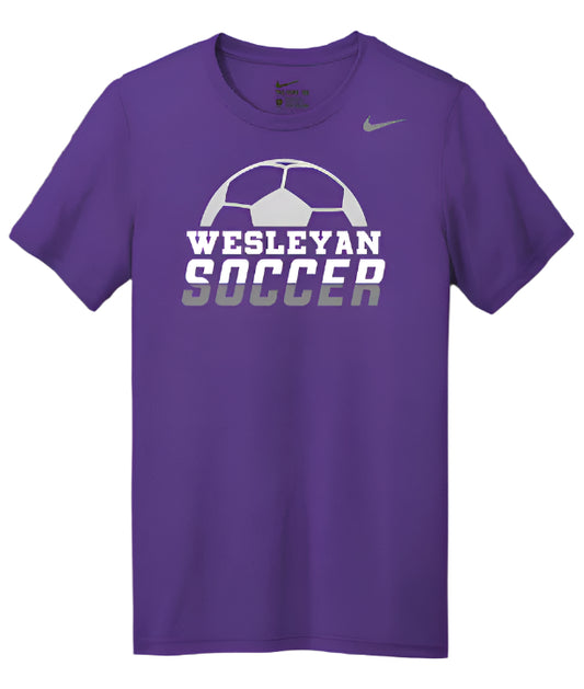 Wesleyan Soccer Nike rLegend Shirt - Purple and Black - Adult and Youth sizes (DV7299, DV7317) (Copy)