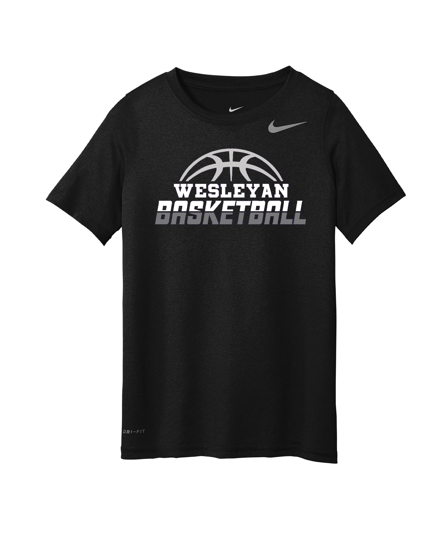 Wesleyan Basketball Nike rLegend Shirt - Purple and Black - Adult and Youth sizes (DV7299, DV7317)